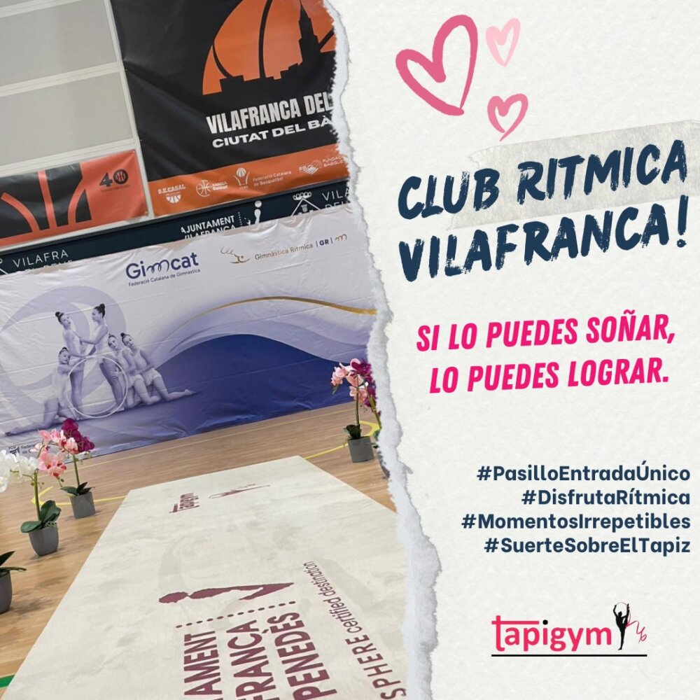 Momentos únicos antes de entrar al tapiz del Club Rítmica Vilafranca del Penedès

Ojala nuestro pasillo de entrada, os de mucha suerte, porque ya sólo llegar a estar sobre él, tiene un mérito increíble.