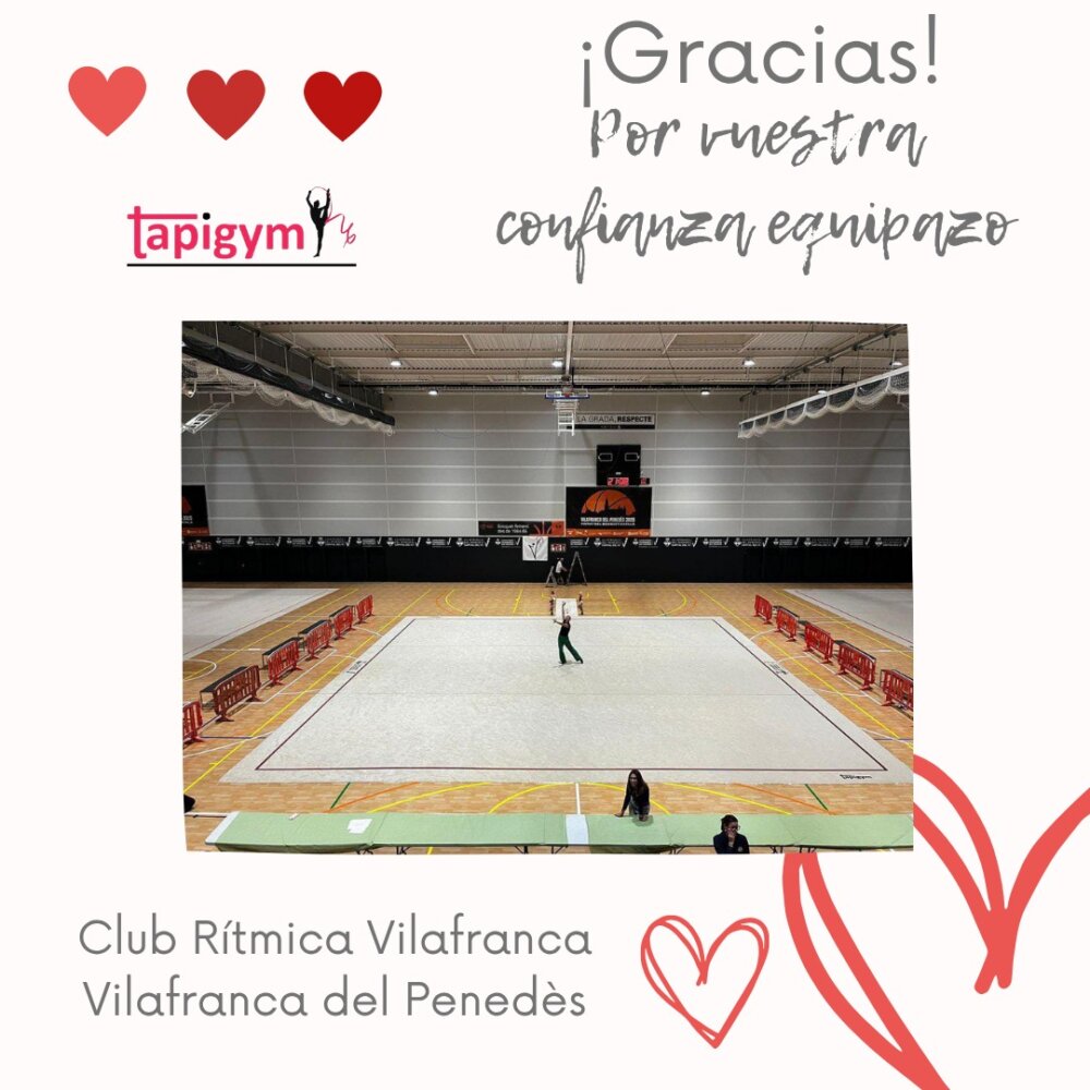 Hoy viajamos a Vilafranca del Penedès (Barcelona), para dar las gracias al Ajuntament y a al Club Vilafranca, por seguir mejorando las condiciones de entrenamiento de sus gimnastas.

Seguro que vuestro tapiz ayudará a todas l@s gimnastas, técnic@s del Club, en sus entrenamientos diarios y competiciones. Sois muy grandes campeonas.

A disfrutarlo y Aúpa Equipazo.

#GimnasiaRítmica #GR #Gymnastics #Gimnasia #GRGymnastics #RG #Gymnast #GRMundial #FIGGR #GRFIG #AmorPorLaGR #BellezaGR #CampeonasGR #GRCampeonas #GResArte #GRFans #GRPassion