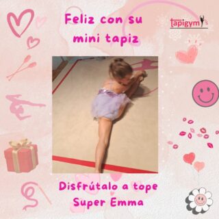 Muchas gracias Emma❤️, seguro que disfrutaras de tu pasión por la gimnasia rítmica con tu mini tapiz, porque la ilusión de las gimnastas es nuestra principal motivación para seguir mejorando. 

#minitapices #minicarpets #GR #RG #gimnasiarítmica #rhythmicgymnastic #rítmica #Entrenamiento #casa #RG #tapicespersonalizados 

+ información: llamadas o mensajes de whatsapp o telegram en el +344644310330 o por email minitapices@tapigym.es en España, fuera España minicarpets@tapigym.com , o en nuestras redes sociales @tapigym