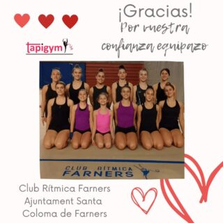 Hoy viajamos a Santa Coloma de Farners (Girona), para dar las gracias al Ajuntament y a al Club Rítmica Farners, por seguir mejorando las condiciones de entrenamiento de sus gimnastas.

Seguro que vuestro tapiz ayudará a todas l@s gimnastas, técnic@s del Club, en sus entrenamientos diarios y competiciones. Sois muy grandes campeonas.

A disfrutarlo y Aúpa Equipazo.

#GimnasiaRítmica #GR #Gymnastics #Gimnasia #GRGymnastics #RG #Gymnast #GRMundial #FIGGR #GRFIG #AmorPorLaGR #BellezaGR #CampeonasGR #GRCampeonas #GResArte #GRFans #GRPassion