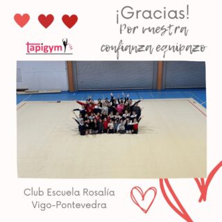 Hoy viajamos a Vigo (Pontevedra), para dar las gracias a la Xunta de Galicia y al Club Escuela Rosalía , por seguir mejorando las condiciones de entrenamiento de sus gimnastas.

Seguro que vuestro tapiz ayudará a todas l@s gimnastas, técnic@s del Club, en sus entrenamientos diarios y competiciones. Sois muy grandes campeonas.

A disfrutarlo y Aúpa Equipazo.

#GimnasiaRítmica #GR #Gymnastics #Gimnasia #GRGymnastics #RG #Gymnast #GRMundial #FIGGR #GRFIG #AmorPorLaGR #BellezaGR #CampeonasGR #GRCampeonas #GResArte #GRFans #GRPassion