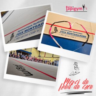 Hoy viajamos a Montgailhard (Francia), para dar las gracias al CGR Foix Montgailhard , por seguir mejorando las condiciones de entrenamiento de sus gimnastas.

Seguro que vuestro tapiz ayudará a todas l@s gimnastas, técnic@s del Club, en sus entrenamientos diarios y competiciones. Sois muy grandes campeonas.

A disfrutarlo y Aúpa Equipazo.

#GimnasiaRítmica #GR #Gymnastics #Gimnasia #GRGymnastics #RG #Gymnast #GRMundial #FIGGR #GRFIG #AmorPorLaGR #BellezaGR #CampeonasGR #GRCampeonas #GResArte #GRFans #GRPassion

Aujourd’hui, nous voyageons à Montgailhard (France) pour remercier le CGR Foix Montgailhard d’avoir continué à améliorer les conditions d’entraînement de ses gymnastes.

Nous sommes certains que votre praticable aidera toutes les gymnastes et les entraîneur·e·s du Club dans leurs entraînements quotidiens et leurs compétitions. Vous êtes de grandes championnes.

Profitez-en et bravo à toute l’équipe !