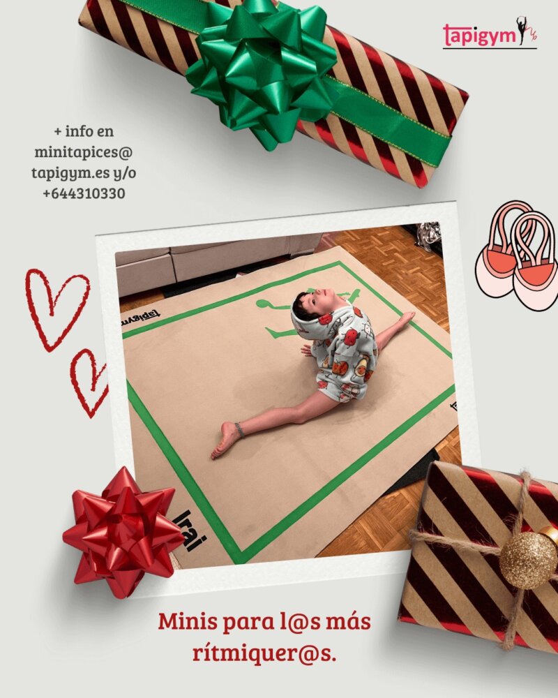 Minis para l@s más Ritmiquer@s.

Consulta nuestras promos de Navidad, en minitapices@tapigym.es o en +34 644 310 330.