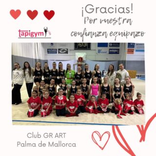 Hoy viajamos a Palma de Mallorca (Islas baleares), para dar las gracias al Club ART, por seguir mejorando las condiciones de entrenamiento de sus gimnastas.

Seguro que vuestro tapiz ayudará a todas l@s gimnastas, técnic@s del Club, en sus entrenamientos diarios y competiciones. Sois muy grandes campeonas.

A disfrutarlo y Aúpa Equipazo.

#GimnasiaRítmica #GR #Gymnastics #Gimnasia #GRGymnastics #RG #Gymnast #GRMundial #FIGGR #GRFIG #AmorPorLaGR #BellezaGR #CampeonasGR #GRCampeonas #GResArte #GRFans #GRPassion