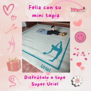 Muchas gracias Uriel❤️, seguro que disfrutaras de tu pasión por la gimnasia rítmica con tu mini tapiz, porque la ilusión de l@s gimnastas es nuestra principal motivación para seguir mejorando.

#minitapices #minicarpets #GR #RG #gimnasiarítmica #rhythmicgymnastic #rítmica #Entrenamiento #casa #RG #tapicespersonalizados

+ información: llamadas o mensajes de whatsapp o telegram en el +344644310330 o por email minitapices@tapigym.es en España, fuera España minicarpets@tapigym.com , o en nuestras redes sociales @tapigym