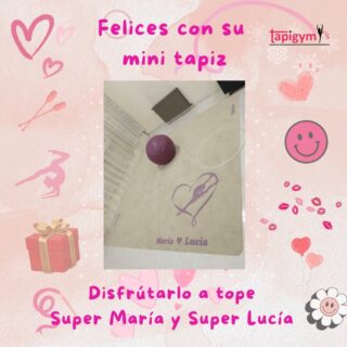 Muchas gracias María❤️ Lucía, seguro que disfrutaréis de vuestra pasión por la gimnasia rítmica con vuestro mini tapiz, porque la ilusión de las gimnastas es nuestra principal motivación para seguir mejorando.

#minitapices #minicarpets #GR #RG #gimnasiarítmica #rhythmicgymnastic #rítmica #Entrenamiento #casa #RG #tapicespersonalizados

+ información: llamadas o mensajes de whatsapp o telegram en el +344644310330 o por email minitapices@tapigym.es en España, fuera España minicarpets@tapigym.com , o en nuestras redes sociales @tapigym