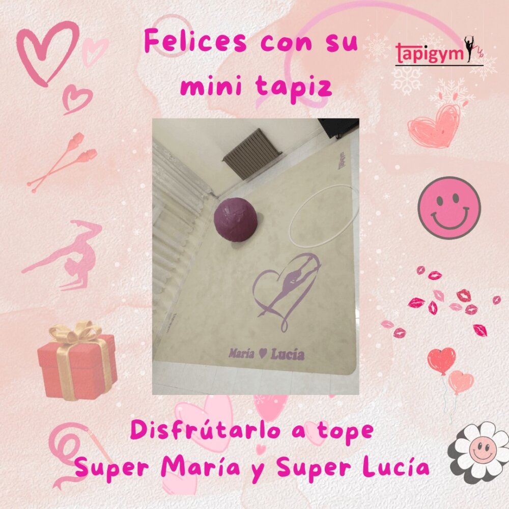 Muchas gracias María❤️ Lucía, seguro que disfrutaréis de vuestra pasión por la gimnasia rítmica con vuestro mini tapiz, porque la ilusión de las gimnastas es nuestra principal motivación para seguir mejorando.

#minitapices #minicarpets #GR #RG #gimnasiarítmica #rhythmicgymnastic #rítmica #Entrenamiento #casa #RG #tapicespersonalizados

+ información: llamadas o mensajes de whatsapp o telegram en el +344644310330 o por email minitapices@tapigym.es en España, fuera España minicarpets@tapigym.com , o en nuestras redes sociales @tapigym