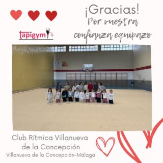 Hoy viajamos a
Villanueva de la Concepción (Málaga), para dar las gracias al Club y su Ayuntamiento, por seguir mejorando las condiciones de entrenamiento de sus gimnastas.

Seguro que vuestro tapiz ayudará a todas l@s gimnastas, técnic@s del Club, en sus entrenamientos diarios y competiciones. Sois muy grandes campeonas/es.

A disfrutarlo y Aúpa Equipazo.

#GimnasiaRítmica #GR #Gymnastics #Gimnasia #GRGymnastics #RG #Gymnast #GRMundial #FIGGR #GRFIG #AmorPorLaGR #BellezaGR #CampeonasGR #GRCampeonas #GResArte #GRFans #GRPassion