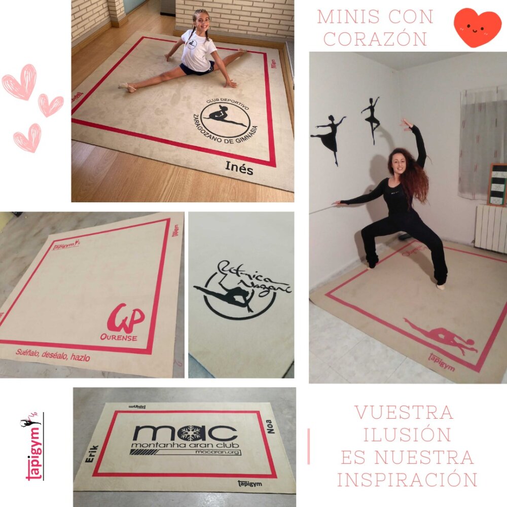 Aunque no lo crea lo creáis, cada día nos llaman y nos comentan que no sabían que existen los minis.... A parte de explicarles en que consisten , les comentamos que "sólo 4.000 gimnastas lo tienen".

Es por ello que queremos ir , poco a poco, dándoos las gracias a tod@s l@s que habéis confiando en nosotros.

Collage 30, Inés, Elsa, Noa y Erik, CD Zaragozano, Club Pavillon Ourense, CGR Nazari.

Gracias campeonas, vuestra ilusión es nuestra inspiración.