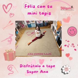 Muchas gracias Ana❤️, seguro que disfrutaras de tu pasión por la gimnasia rítmica con tu mini tapiz, porque la ilusión de las gimnastas es nuestra principal motivación para seguir mejorando.

#minitapices #minicarpets #GR #RG #gimnasiarítmica #rhythmicgymnastic #rítmica #Entrenamiento #casa #RG #tapicespersonalizados

+ información: llamadas o mensajes de whatsapp o telegram en el +344644310330 o por email minitapices@tapigym.es en España, fuera España minicarpets@tapigym.com , o en nuestras redes sociales @tapigym
