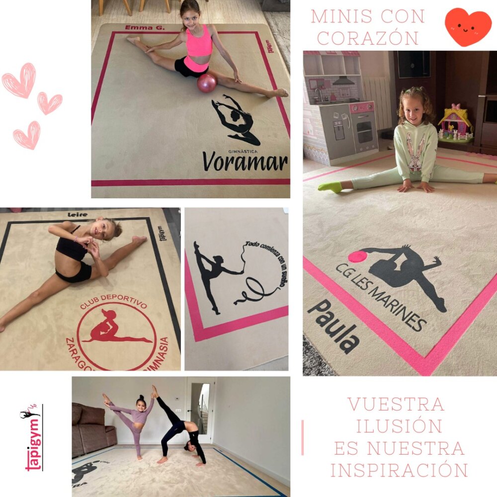 Aunque no lo crea lo creáis, cada día nos llaman y nos comentan que no sabían que existen los minis.... A parte de explicarles en que consisten , les comentamos que "sólo 4.200 gimnastas lo tienen".

Es por ello que queremos ir , poco a poco, dándoos las gracias a tod@s l@s que habéis confiando en nosotros.

Collage 33. Leire, Paula , Emma, Lucía y Naima, y a los clubs CD Zaragozano, CG Les Marines , Club Biqueira y Club Voromar

Gracias campeonas, vuestra ilusión es nuestra inspiración.
