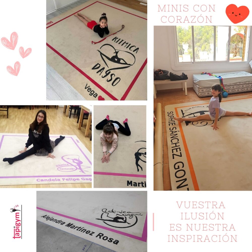 Aunque no lo crea lo creáis, cada día nos llaman y nos comentan que no sabían que existen los minis.... A parte de explicarles en que consisten , les comentamos que "sólo 4.200 gimnastas lo tienen".

Es por ello que queremos ir , poco a poco, dándoos las gracias a tod@s l@s que habéis confiando en nosotros.

Collage 34. Vega, Candela , Sophie, Alejandra y Martina, y los Clubes Dayso, Espiral , Santander , Sant Josep y Nazari.

Gracias campeonas, vuestra ilusión es nuestra inspiración.