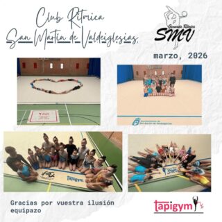 Seguimos agradeciendo al Club Rítmica San Martín , el cariño de sus gimnastas y técnicos.

A disfrutarlo y Aúpa Equipazo.

#GimnasiaRítmica #GR #Gymnastics #Gimnasia #GRGymnastics #RG #Gymnast #GRMundial #FIGGR #GRFIG #AmorPorLaGR #BellezaGR #CampeonasGR #GRCampeonas #GResArte #GRFans #GRPassion