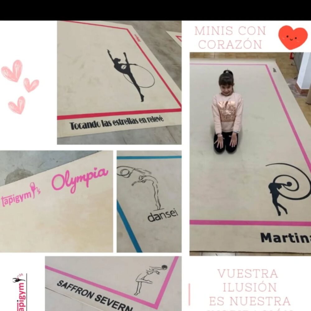Aunque no lo crea lo creáis, cada día nos llaman y nos comentan que no sabían que existen los minis.... A parte de explicarles en que consisten, les comentamos que "sólo 4.200 gimnastas lo tienen" y “están encantad@s con sus minis”.

Es por ello, que queremos ir , poco a poco, dándoos las gracias, a tod@s l@s que habéis confiado en nosotros.

Collage 35. Con Daniela, Olympia, Martina, Saffron y los Clubes Dansei de Cuenca y Espiral de Sabadell

Gracias campeonas, vuestra ilusión es nuestra inspiración.