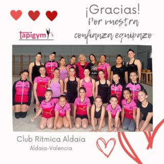 Hoy viajamos a Aldaia (Valencia), para dar las gracias al Club Gimnasia Rítmica Aldaia, por seguir mejorando las condiciones de entrenamiento de sus gimnastas.

Seguro que vuestro tapiz ayudará a todas l@s gimnastas, técnic@s del Club, en sus entrenamientos diarios y competiciones. Sois muy grandes campeonas/es.

A disfrutarlo y Aúpa Equipazo.

#GimnasiaRítmica #GR #Gymnastics #Gimnasia #GRGymnastics #RG #Gymnast #GRMundial #FIGGR #GRFIG #AmorPorLaGR #BellezaGR #CampeonasGR #GRCampeonas #GResArte #GRFans #GRPassion