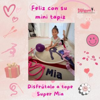 Muchas gracias Mia ❤️, seguro que disfrutaras de tu pasión por la gimnasia rítmica con tu mini tapiz, porque la ilusión de las gimnastas es nuestra principal motivación para seguir mejorando.

#minitapices #minicarpets #GR #RG #gimnasiarítmica #rhythmicgymnastic #rítmica #Entrenamiento #casa #RG #tapicespersonalizados

+ información: llamadas o mensajes de whatsapp o telegram en el +344644310330 o por email minitapices@tapigym.es en España, fuera España minicarpets@tapigym.com , o en nuestras redes sociales @tapigym