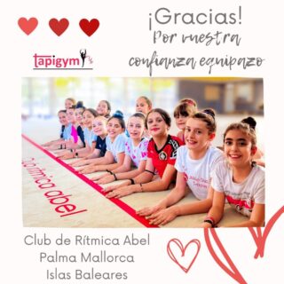 Hoy viajamos a Palma Mallorca (Islas Baleares), para dar las gracias al Club Rítmica Abel y a la ayuda y confinza de Hard Rock Cafe, por seguir mejorando las condiciones de entrenamiento de sus gimnastas.

Seguro que vuestro tapiz ayudará a todas l@s gimnastas, técnic@s del Club, en sus entrenamientos diarios y competiciones. Sois muy grandes campeonas/es.

A disfrutarlo y Aúpa Equipazo.

#GimnasiaRítmica #GR #Gymnastics #Gimnasia #GRGymnastics #RGGymnast #RG #FIGGR #GRFIG #AmorPorLaGR #BellezaGR #CampeonasGR #GResArte #GRFans #GRPassion