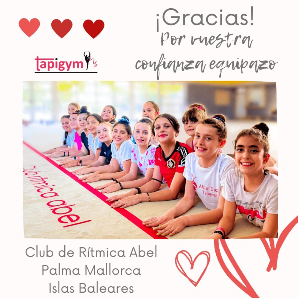 Hoy viajamos a Palma Mallorca (Islas Baleares), para dar las gracias al Club Rítmica Abel y a la ayuda y confinza de Hard Rock Cafe, por seguir mejorando las condiciones de entrenamiento de sus gimnastas.

Seguro que vuestro tapiz ayudará a todas l@s gimnastas, técnic@s del Club, en sus entrenamientos diarios y competiciones. Sois muy grandes campeonas/es.

A disfrutarlo y Aúpa Equipazo.

#GimnasiaRítmica #GR #Gymnastics #Gimnasia #GRGymnastics #RGGymnast #RG #FIGGR #GRFIG #AmorPorLaGR #BellezaGR #CampeonasGR #GResArte #GRFans #GRPassion