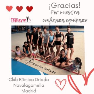 Hoy viajamos a Navalagamella (Madrid), para dar las gracias al Club Rítmica Driada, por seguir mejorando las condiciones de entrenamiento de sus gimnastas.

Seguro que vuestro tapiz ayudará a todas l@s gimnastas, técnic@s del Club, en sus entrenamientos diarios y competiciones. Sois muy grandes campeonas/es.

A disfrutarlo y Aúpa Equipazo.

#GimnasiaRítmica #GR #Gymnastics #Gimnasia #GRGymnastics #RGGymnast #RG #FIGGR #GRFIG #AmorPorLaGR #BellezaGR #CampeonasGR #GResArte #GRFans #GRPassion