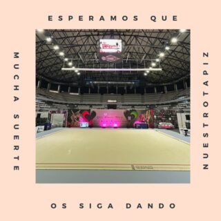 Sabemos lo que habéis luchado. 

Ahora toca disfrutar de un momento único.

Ojala nuestro tapiz , os de mucha suerte, a tod@s.