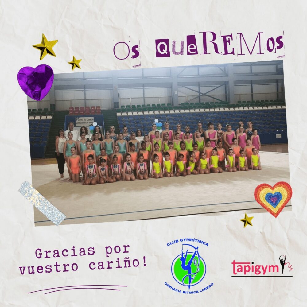 Gracias por vuestro cariño.

Vuestras sonrisas son nuestra fuerza 

Club Gymrítmica de Laredo.