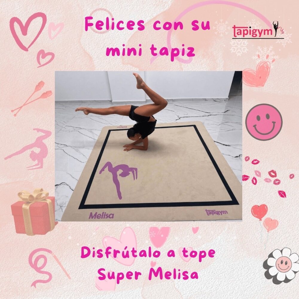 Muchas gracias Melisa ❤️, seguro que disfrutaras de tu pasión por la gimnasia rítmica con tu mini tapiz, porque la ilusión de las gimnastas es nuestra principal motivación para seguir mejorando.

#minitapices #minicarpets #GR #RG #gimnasiarítmica #rhythmicgymnastic #rítmica #Entrenamiento #casa #RG #tapicespersonalizados

+ información: llamadas o mensajes de whatsapp o telegram en el +344644310330 o por email minitapices@tapigym.es en España, fuera España minicarpets@tapigym.com , o en nuestras redes sociales @tapigym