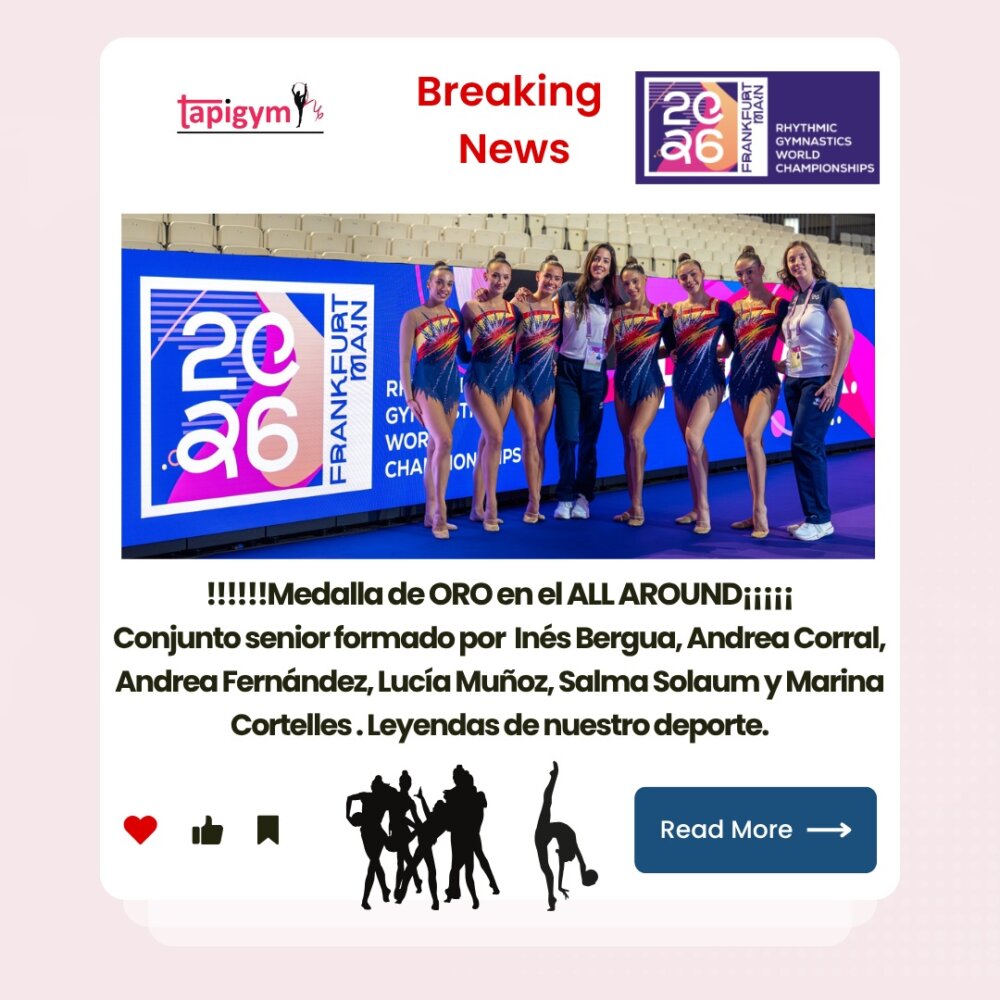 CAMPEONAS DEL MUNDO EN EL ALL AROUND. 

Sois LEYENDAS DE NUESTRO DEPORTE.