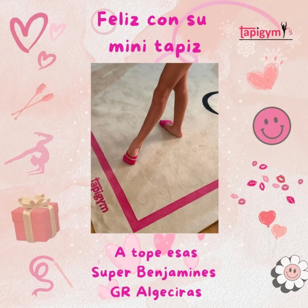 Muchas gracias a las Benjamines del Rítmica Algeciras ❤️, seguro que disfrutaran de su pasión por la gimnasia rítmica con vuestros mini tapices, porque la ilusión de las gimnastas es nuestra principal motivación para seguir mejorando.

#minitapices #minicarpets #GR #RG #gimnasiarítmica rhythmicgymnastic rítmica Entrenamiento casa RG tapicespersonalizados

+ información: llamadas o mensajes de whatsapp o telegram en el +344644310330 o por email minitapices@tapigym.es en España, fuera España minicarpets@tapigym.com , o en nuestras redes sociales @tapigym