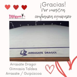 Hoy viajamos a Arrasate-Mondragón, para dar las gracias al Arrasate Dragoi Gimnasia Taldea, por seguir mejorando las condiciones de entrenamiento de sus gimnastas.

Seguro que vuestro tapiz ayudará a todas l@s gimnastas, técnic@s del Club, en sus entrenamientos diarios y competiciones. Sois muy grandes campeonas/es.

A disfrutarlo y Aúpa Equipazo.

#GimnasiaRítmica #GR #Gymnastics #Gimnasia #grgymnastics
