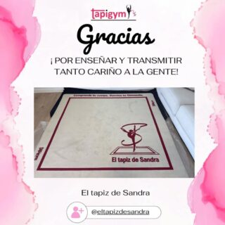 Gracias a Sandra, por ayudar a miles de gimnastas a formarse, aprender y disfrutar de la rítmica con un mini tapiz único, el tapiz de Sandra.

Disfrútalo y gracias artista. 

#minitapices #minicarpets #GR #RG #gimnasiarítmica rhythmicgymnastic rítmica Entrenamiento casa RG tapicespersonalizados

+ información: llamadas o mensajes de whatsapp o telegram en el +344644310330 o por email minitapices@tapigym.es en España, fuera España minicarpets@tapigym.com , o en nuestras redes sociales @tapigym
