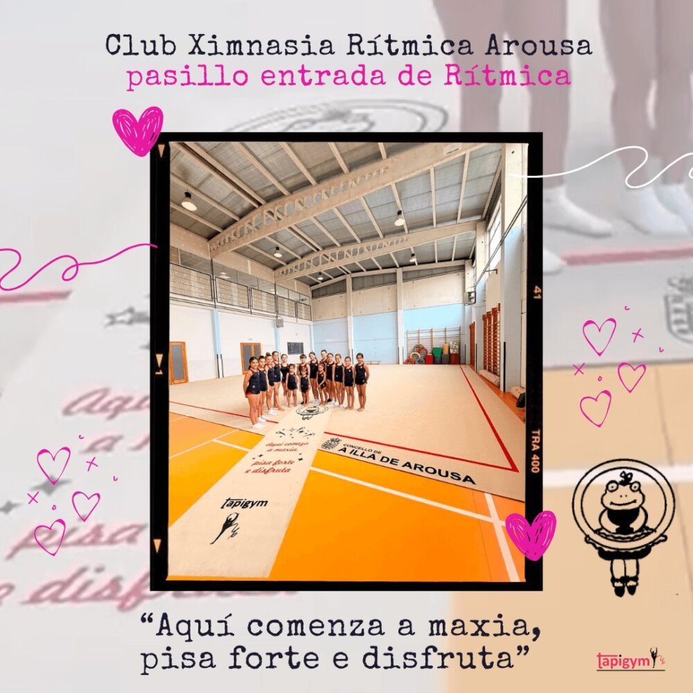 Momentos únicos antes de entrar al tapiz de Club Ximnasia Rítmica Arousa.

Ojala nuestro pasillo de entrada, os de mucha suerte, porque ya sólo llegar a estar sobre él, tiene un mérito increíble.